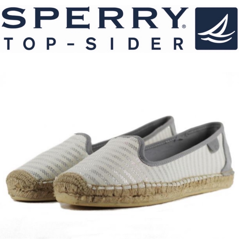 Sperry Coco Metallic Espadrille Slip On Flats